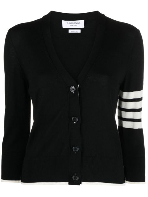 Cardigan con dettaglio a 4 righe THOM BROWNE | FKC334DY1014001